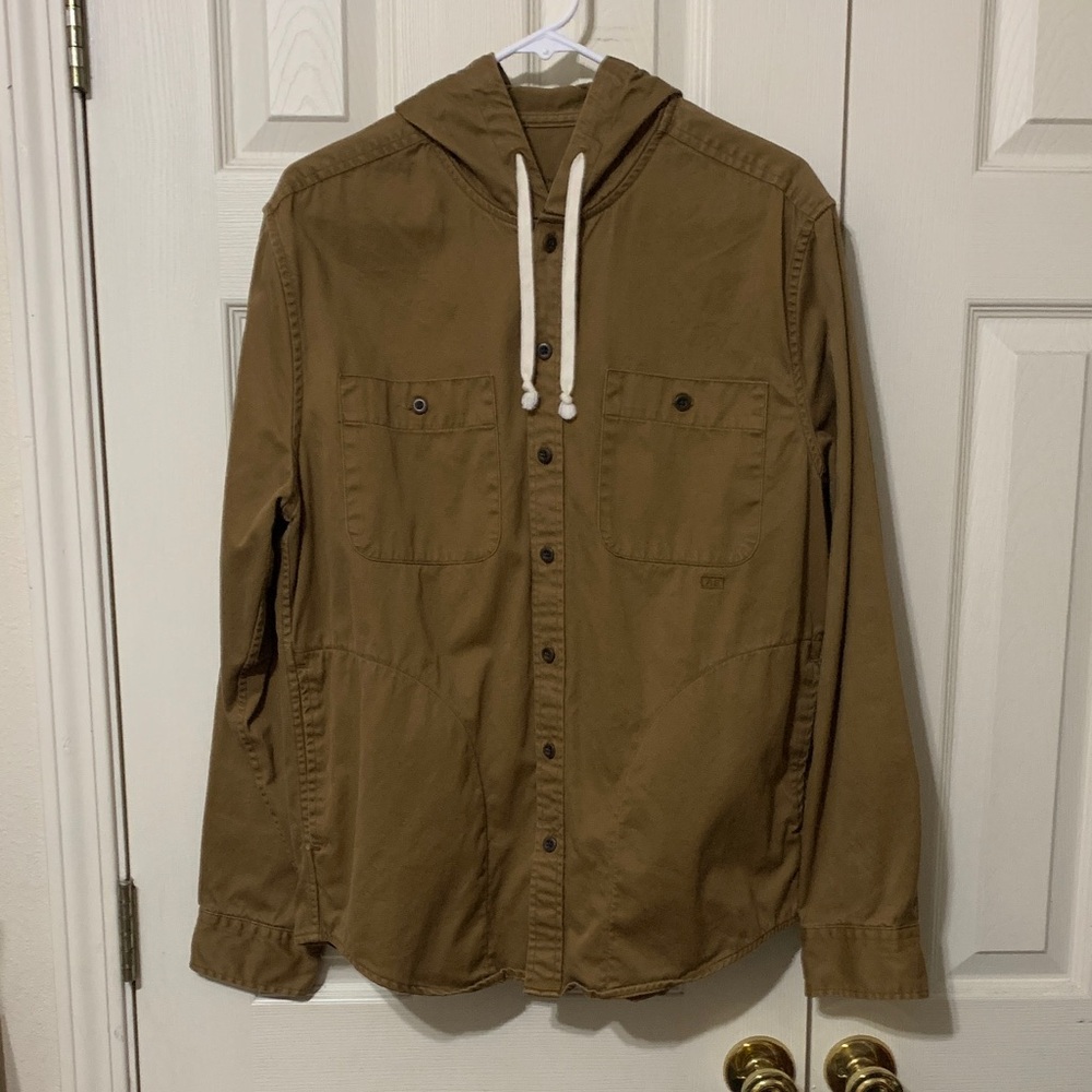 American Eagle Tan Hooded Jacket
